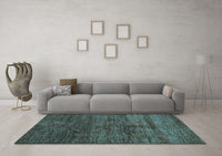 Machine Washable Abstract Light Blue Modern Rug, wshabs259lblu