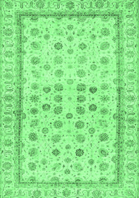 Oriental Emerald Green Traditional Rug, abs25emgrn