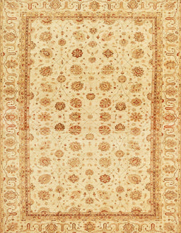 Abstract Mustard Yellow Oriental Rug, abs25