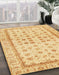 Machine Washable Abstract Mustard Yellow Rug in a Family Room, wshabs25