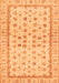 Machine Washable Oriental Orange Traditional Area Rugs, wshabs25org