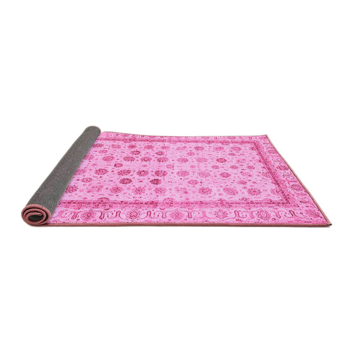 Sideview of Oriental Pink Traditional Rug, abs25pnk