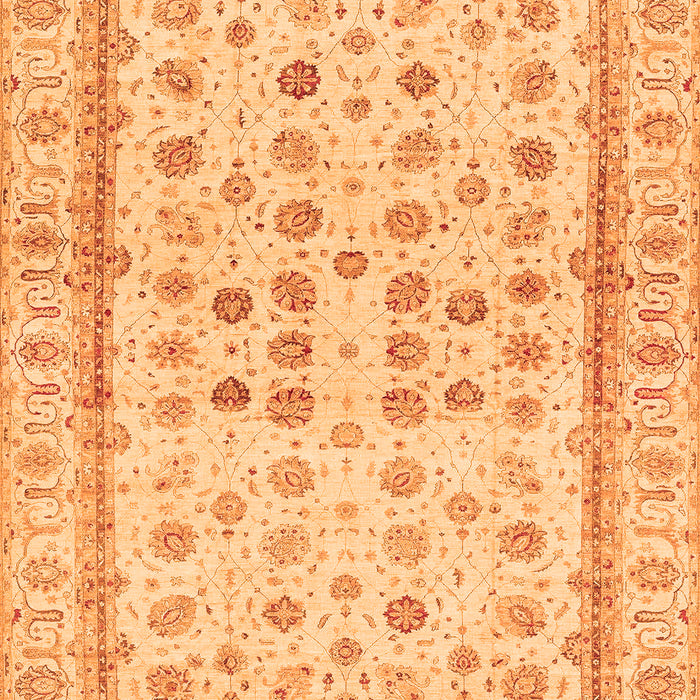 Oriental Orange Traditional Rug, abs25org