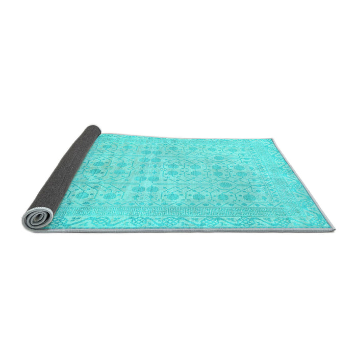 Sideview of Oriental Light Blue Traditional Rug, abs2600lblu