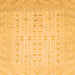 Square Oriental Orange Traditional Rug, abs2600org