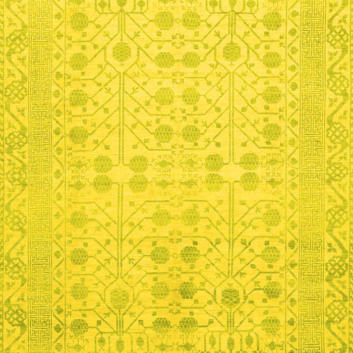 Oriental Yellow Traditional Rug, abs2600yw