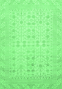 Oriental Emerald Green Traditional Rug, abs2600emgrn