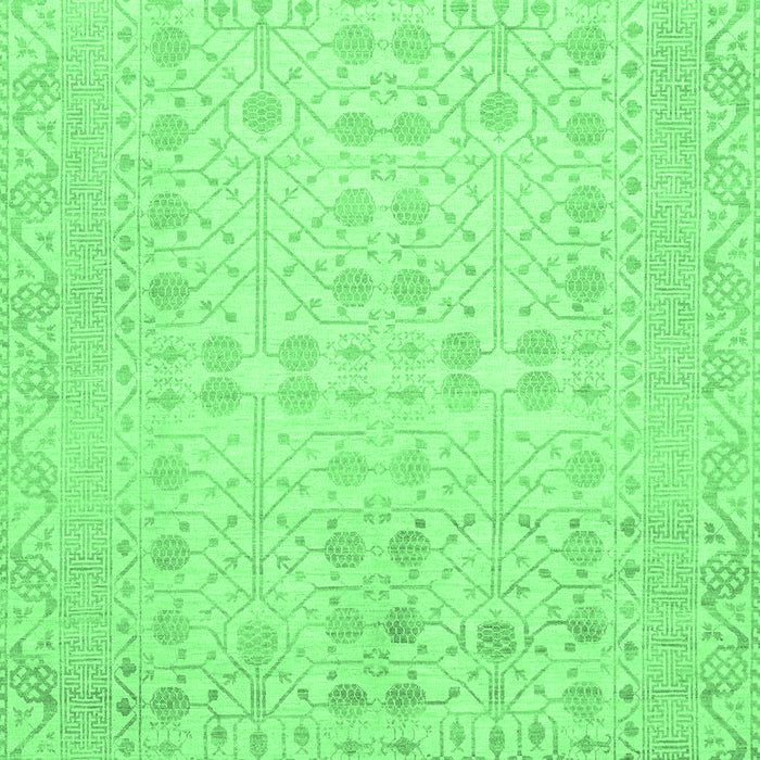 Oriental Emerald Green Traditional Rug, abs2600emgrn