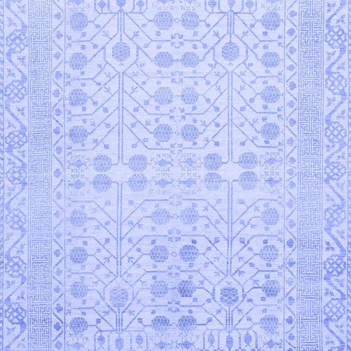 Machine Washable Oriental Blue Traditional Rug, wshabs2600blu