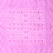 Square Oriental Pink Traditional Rug, abs2600pnk