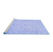 Sideview of Machine Washable Oriental Blue Traditional Rug, wshabs2600blu