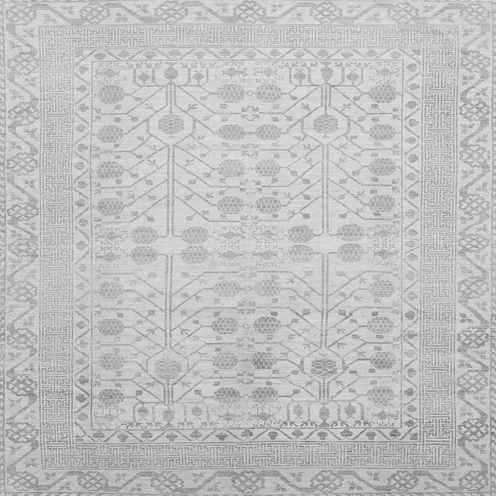 Square Oriental Gray Traditional Rug, abs2600gry