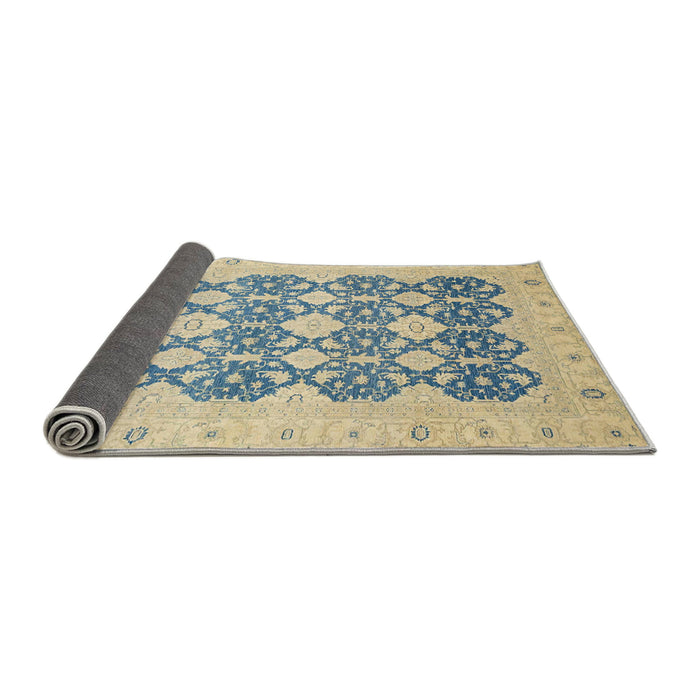 Sideview of Abstract Light Slate Gray Oriental Rug, abs2601