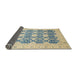 Sideview of Abstract Light Slate Gray Oriental Rug, abs2601