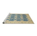 Sideview of Machine Washable Abstract Light Slate Gray Rug, wshabs2601