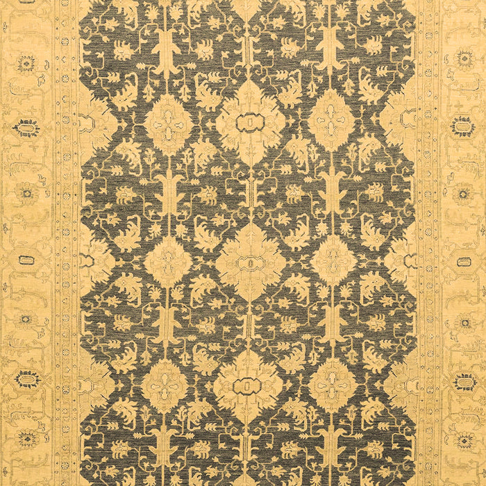 Machine Washable Oriental Brown Traditional Rug, wshabs2601brn