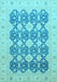 Machine Washable Oriental Light Blue Traditional Rug, wshabs2601lblu