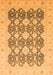 Machine Washable Oriental Orange Traditional Area Rugs, wshabs2601org