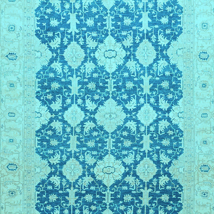 Oriental Light Blue Traditional Rug, abs2601lblu