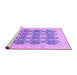 Sideview of Machine Washable Oriental Purple Traditional Area Rugs, wshabs2601pur