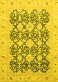 Oriental Yellow Traditional Rug, abs2601yw