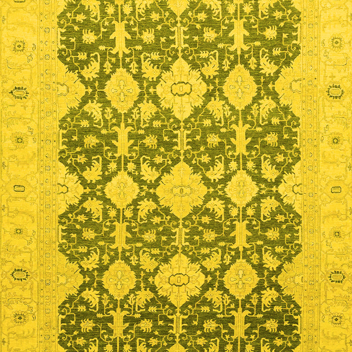Oriental Yellow Traditional Rug, abs2601yw