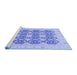 Sideview of Machine Washable Oriental Blue Traditional Rug, wshabs2601blu