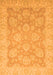 Machine Washable Abstract Orange Modern Area Rugs, wshabs2602org