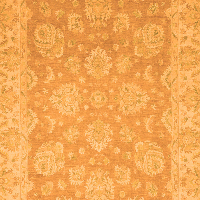 Machine Washable Abstract Orange Modern Area Rugs, wshabs2602org