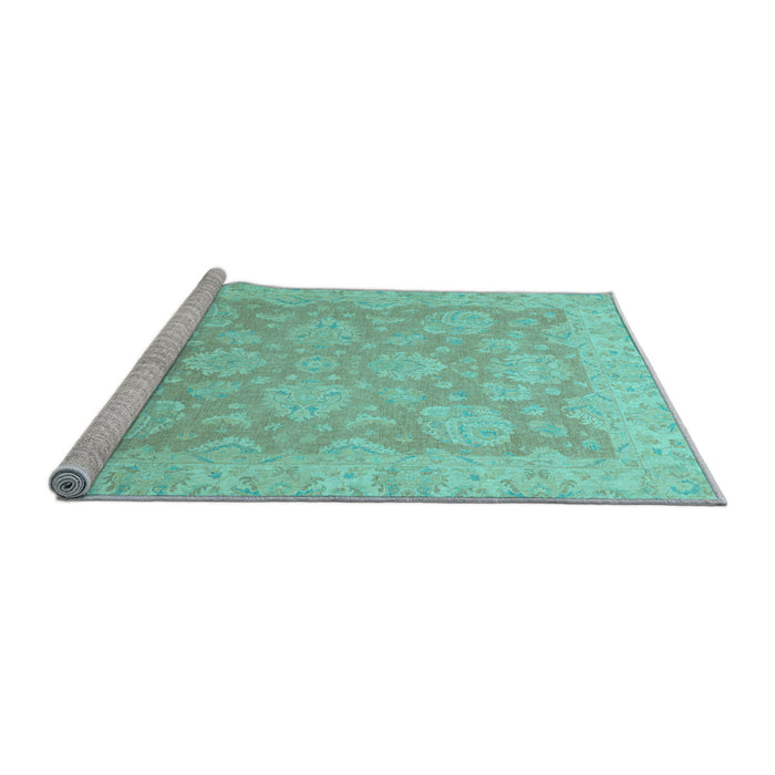 Sideview of Machine Washable Abstract Light Blue Modern Rug, wshabs2602lblu