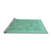 Sideview of Machine Washable Abstract Light Blue Modern Rug, wshabs2602lblu