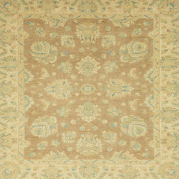 Square Machine Washable Abstract Gold Rug, wshabs2602
