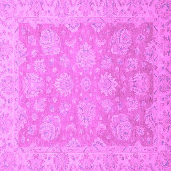 Square Machine Washable Abstract Purple Modern Area Rugs, wshabs2602pur