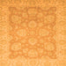 Square Abstract Orange Modern Rug, abs2602org