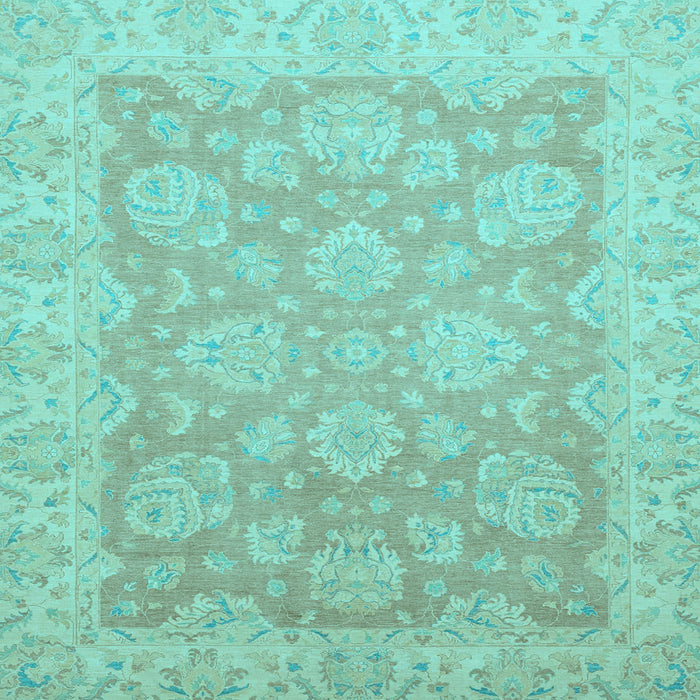 Square Machine Washable Abstract Light Blue Modern Rug, wshabs2602lblu