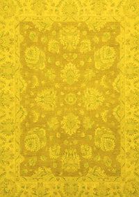 Abstract Yellow Modern Rug, abs2602yw