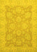 Abstract Yellow Modern Rug, abs2602yw