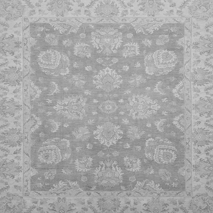 Square Abstract Gray Modern Rug, abs2602gry