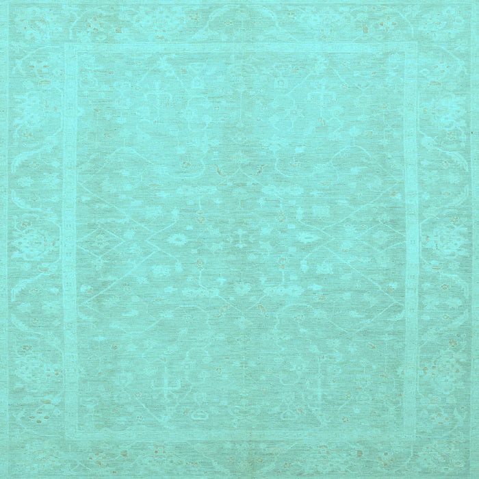Square Machine Washable Abstract Light Blue Modern Rug, wshabs2603lblu