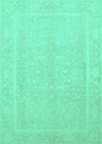 Abstract Turquoise Modern Rug, abs2603turq