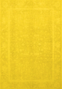 Abstract Yellow Modern Rug, abs2603yw