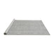 Sideview of Machine Washable Abstract Gray Modern Rug, wshabs2603gry