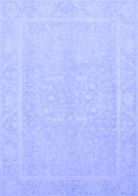 Abstract Blue Modern Rug, abs2603blu