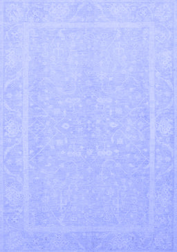 Abstract Blue Modern Rug, abs2603blu