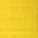 Square Abstract Yellow Modern Rug, abs2603yw