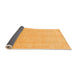 Sideview of Abstract Orange Modern Rug, abs2603org