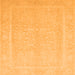 Square Abstract Orange Modern Rug, abs2603org