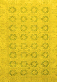 Oriental Yellow Traditional Rug, abs2604yw