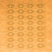 Square Oriental Orange Traditional Rug, abs2604org