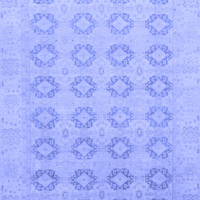 Machine Washable Oriental Blue Traditional Rug, wshabs2604blu